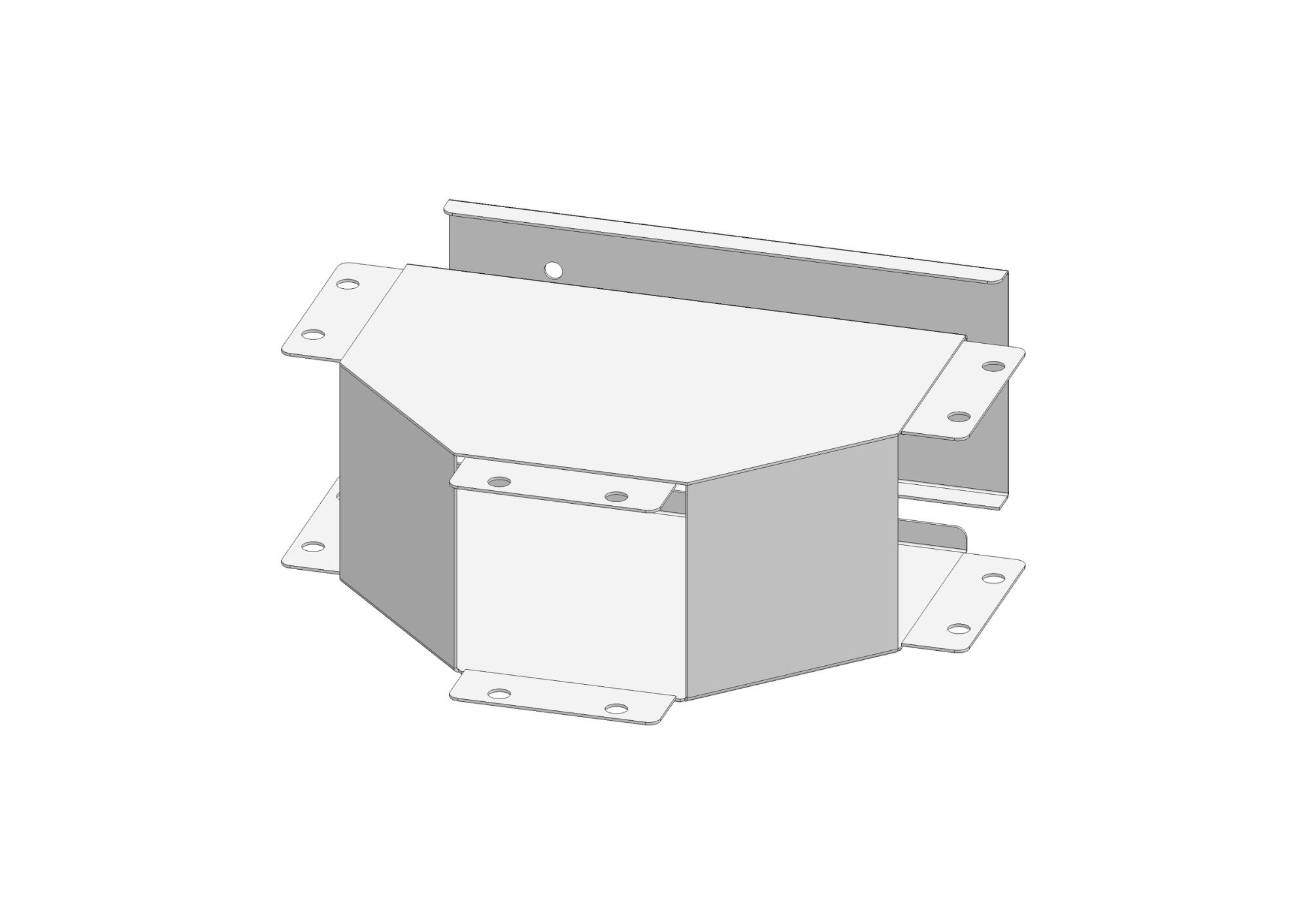 T-Stück-Deckel außen