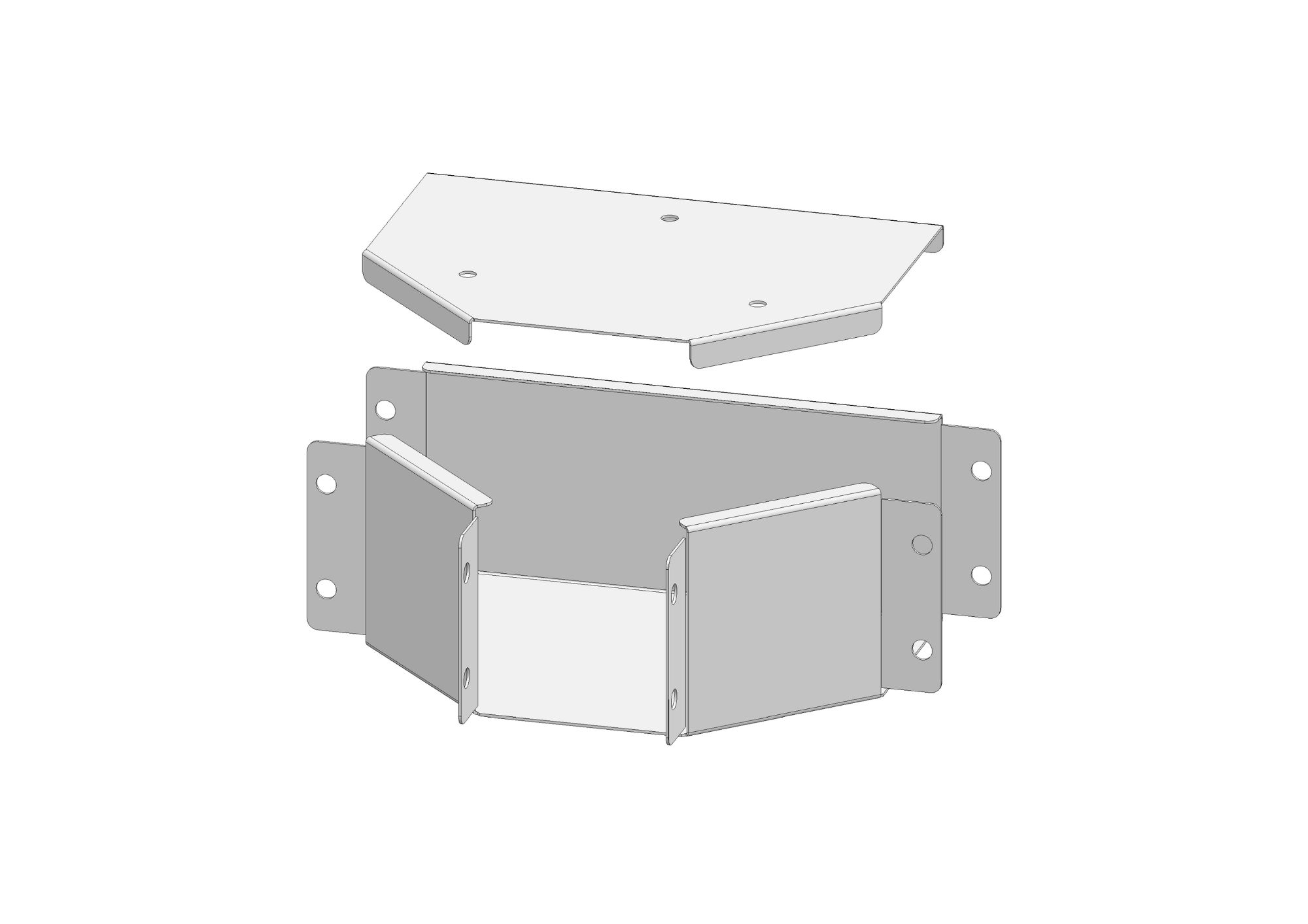 T-Stück-Deckel oben